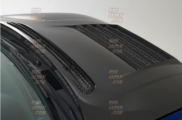 D-Max D1 Spec Bonnet Cooling Hood Black Carbon Fiber - JZX100